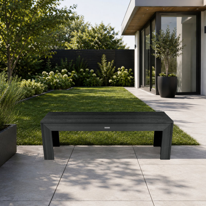 Banc moderne Monroe, Noir