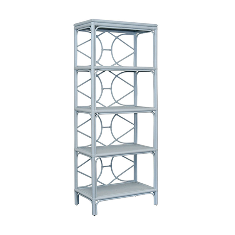 Étagère décorative en rotin, Blue
