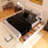 Wood Frame Queen Size Upholstered Platform Bed With 4 Drawers-1940598059