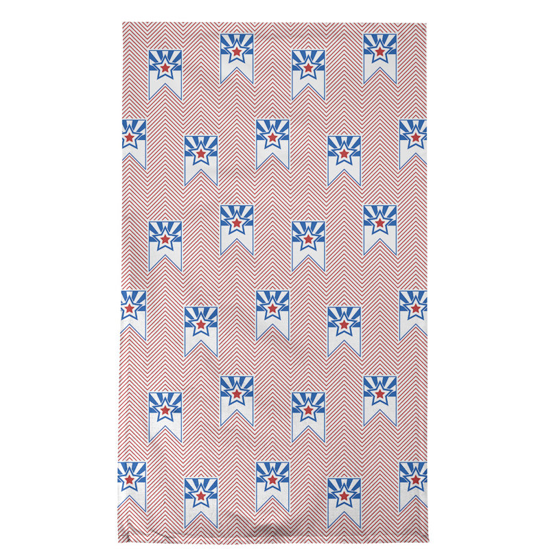 Serviette de thé à drapeau fête, Polyester sergé