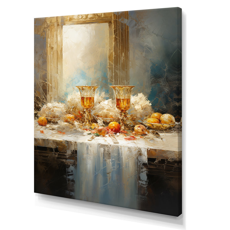«The Last Supper», art mural sur toile, Toile tendue, 32" H x 16" W
