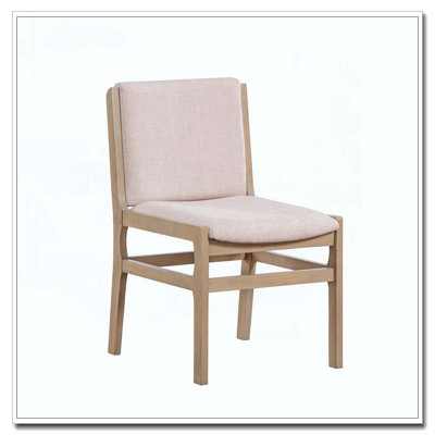 Wooden Dining Chairs,Fabric Upholstered Dining Room Chair Kitchen Chairs