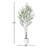 Aldina Artificial Eucalyptus Tree with White Tall Planter, Pre Potted Faux Eucalyptus for Home Decor