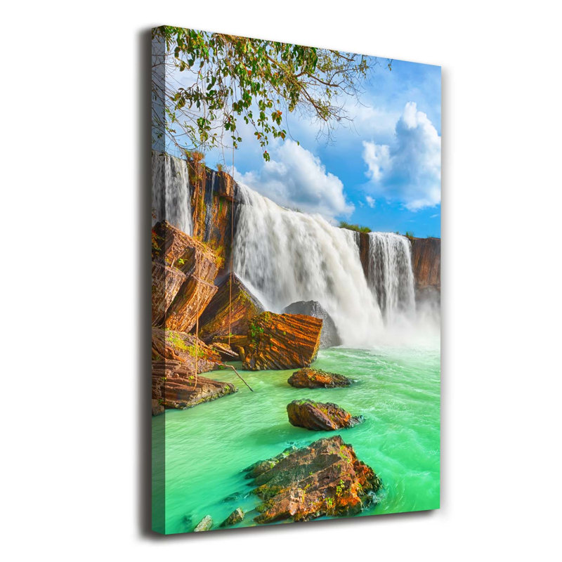 Waterfall - Wrapped Canvas Print