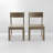 2-Pack Grey HDPE Indoor/Outdoor Dining Chairs, All-Weather Garden & Patio Side Chairs With Modern Backrest-1676635412
