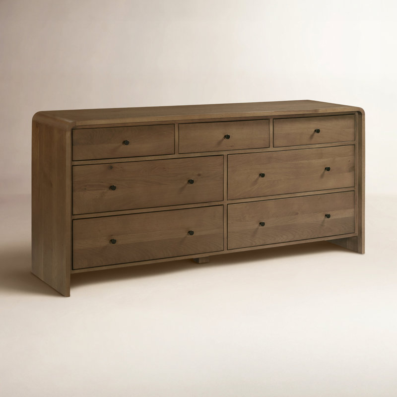 Riley 7 Drawer Dresser Oak