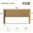 Ebern Designs Farmhouse Wood Headboard, Wall Mounted-293455518-272633576