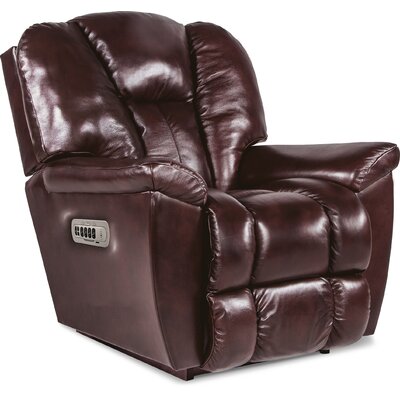 Maverick Leather Match Power Rocking Recliner with Power Headrest and Lumbar -  La-Z-Boy, 10X582 LB159208 FN 007 RW