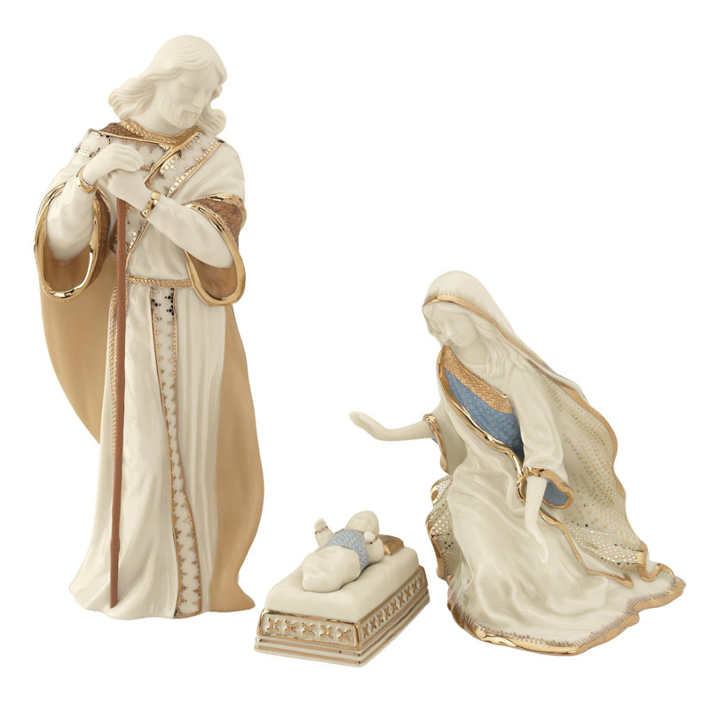 Ensemble 3 pièces de crèche de noël First Blessing