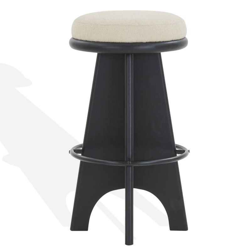 Bellarita Round Stool, Bar Stool (29” Seat Height), Black