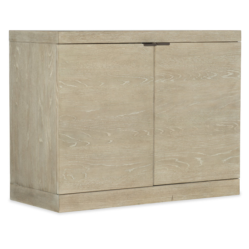Cascade 38'' Beige Oak Veneer Lockable File Cabinet