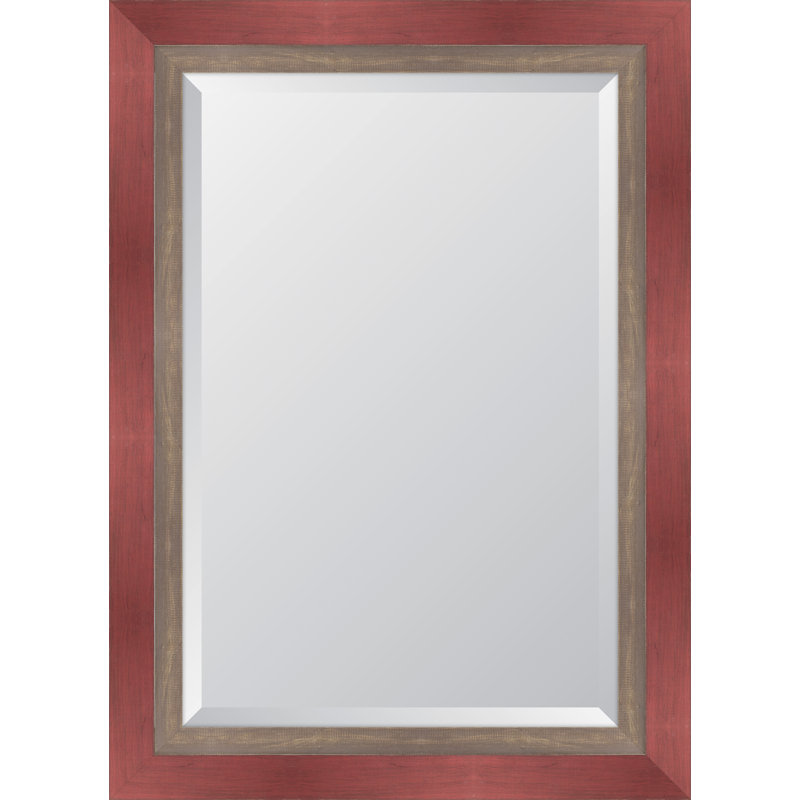 Miroir mural, H 42 po x l 30 po, Blanc