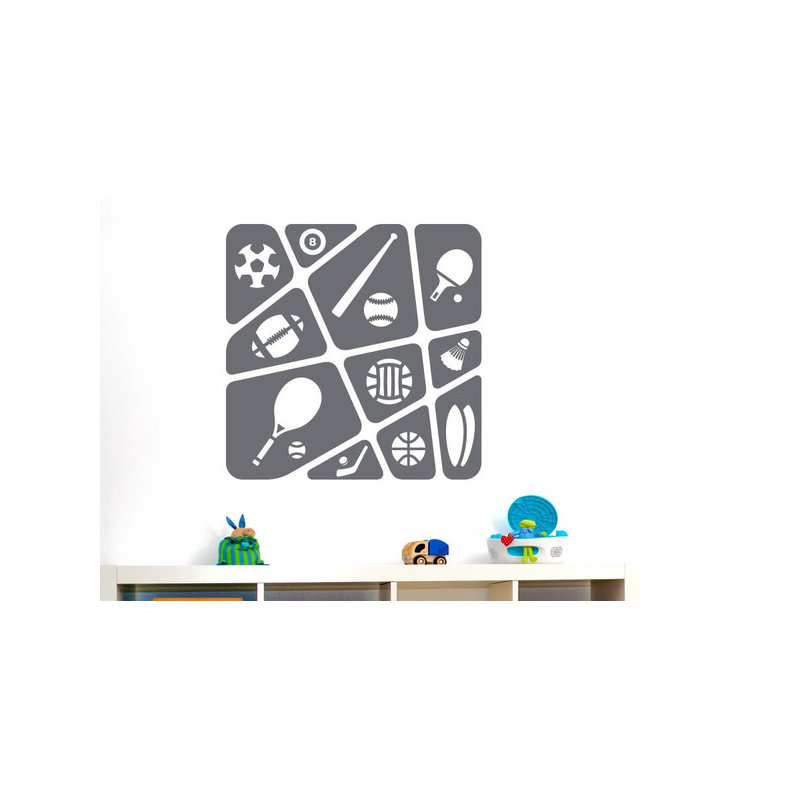 Sports Wall Decal, Violet