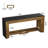 70.9" Farmhouse Console Table with Storage Shelf, Narrow Wooden Entryway Table & Sofa Table Behind Couch for Living Room, Foyer