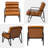 Cacey Faux Leather Armchair-659280907