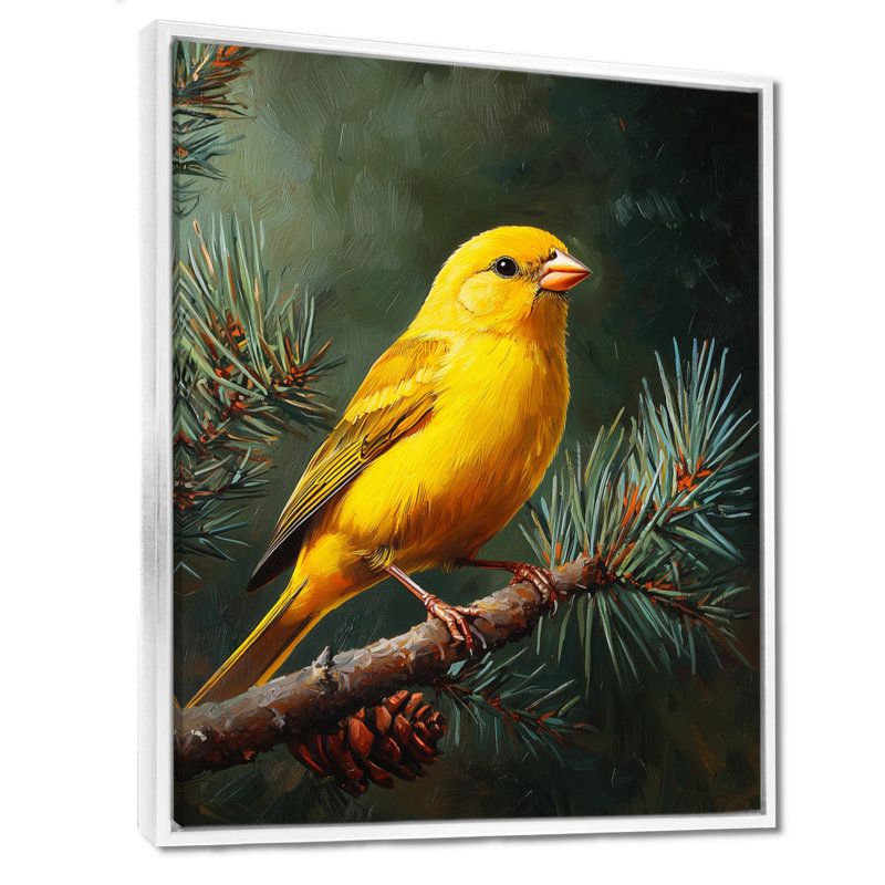 Lambright - Animals Wall Art Living Room, H 40 po x l 30 po, Impression encadrée flottante, Blanc