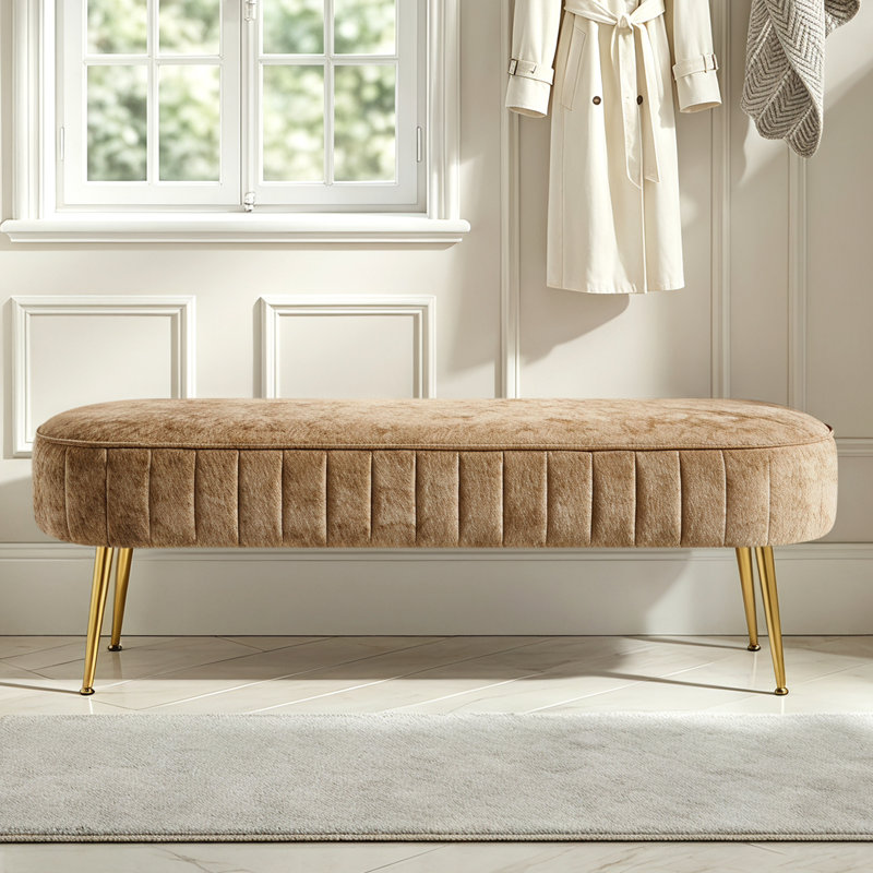 Banc rembourré 45,7 po, Brown