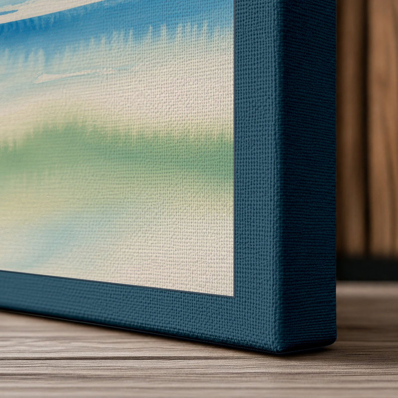 Print, 24x16 - 61.0 x 40.6 cm, Teal Border