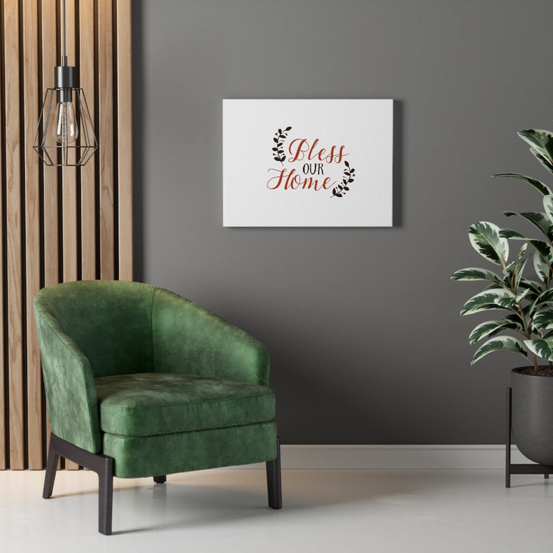 Bless Our Home - Wrapped Canvas Print