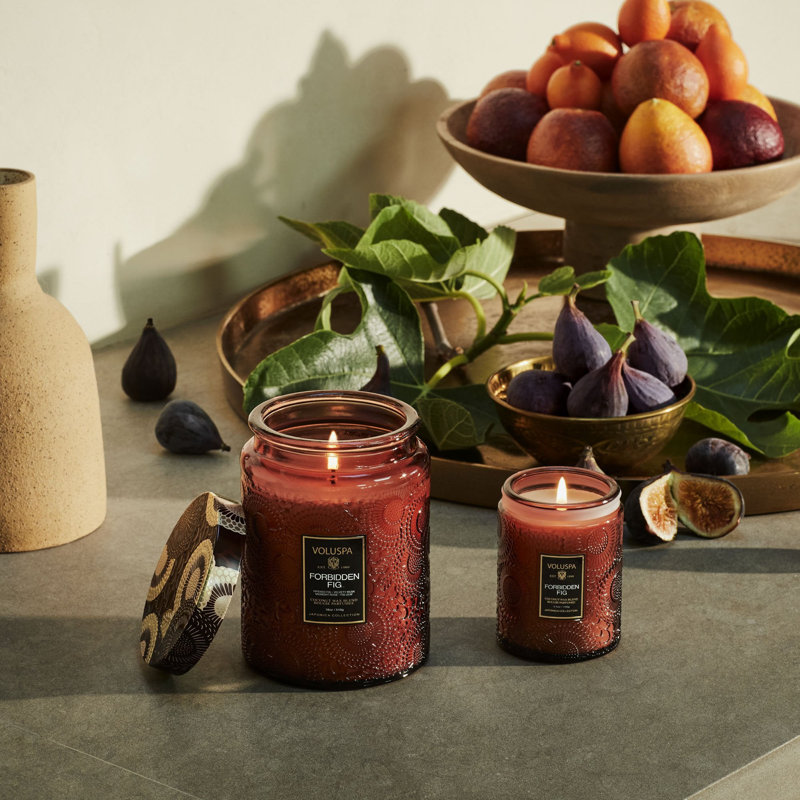 Jar Candle with Glass Holder