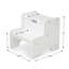 Escabeau en bois Ahlijah - blanc-895649417