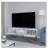 White Hairpin Leg TV Rack