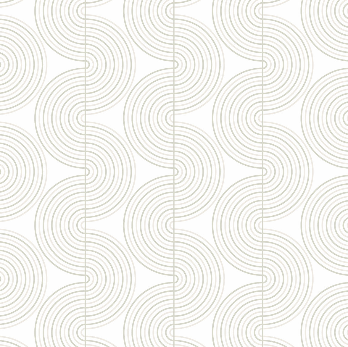 Cecile Mid-Century Peel & Stick Geometric Wallpaper, Beige