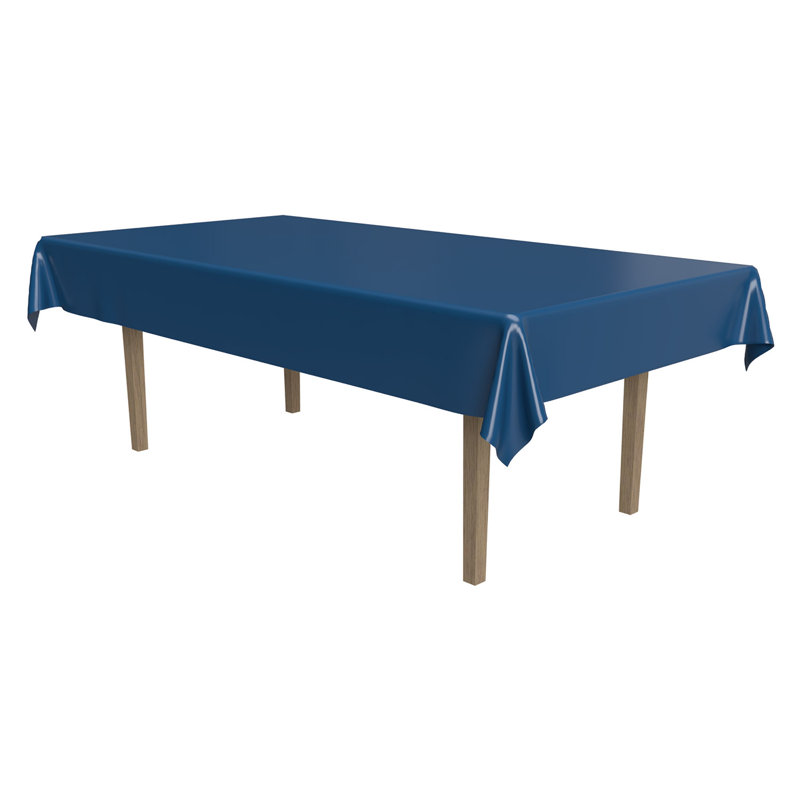 Plastic Rectangular Tablecover, Blue