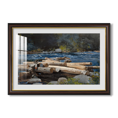 Hudson River, 1892-Winslow Homer-Custom Framed Canvas