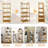 Wood Bookcase Ladder Bookshelf Shelving Unit-2012533124-2012533126