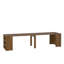 Table de salle à manger extensible pliable pour 1 à 10 personnes, console multifonctionnelle en bois extensible