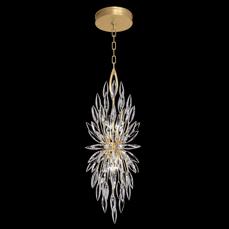 Lustre rond 13 po Lily Buds, Or
