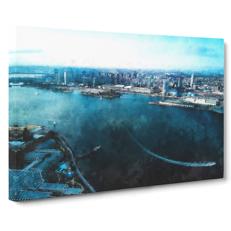 San Diego Skyline - Wrapped Canvas Painting, 50cm H x 76cm W x 3cm D
