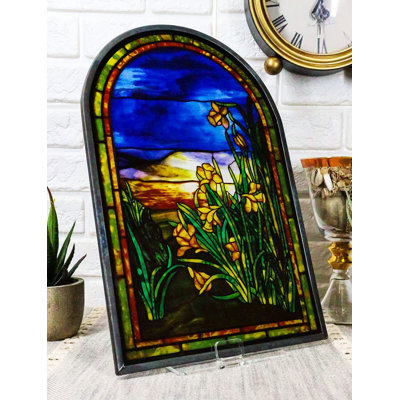 Sculpture Parnetta Ebros Louis Comfort Tiffany Daffodils Oyster Bay Estate Laurelton Hall