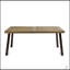 Table de salle à manger d'extérieur en bois d'acacia avec pieds en métal Della