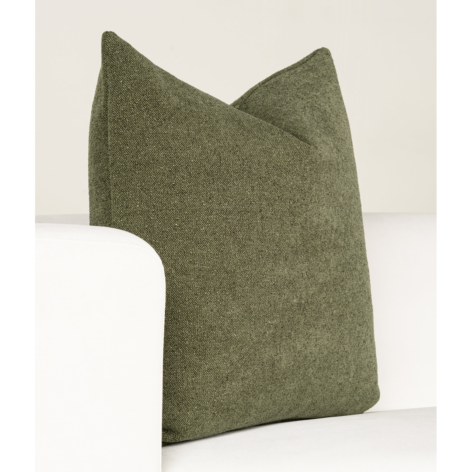 Cascade Throw Pillow, Green, Square 16", Polyester
