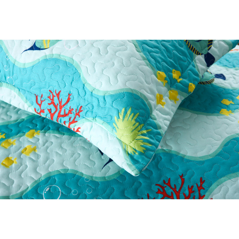  Reversible Quilt Set, Queen Quilt+ 2 Shams