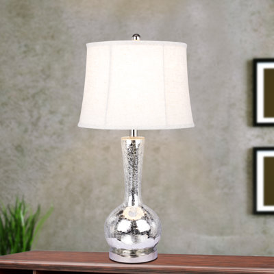 Lampe de table 27,5 po argent lafever