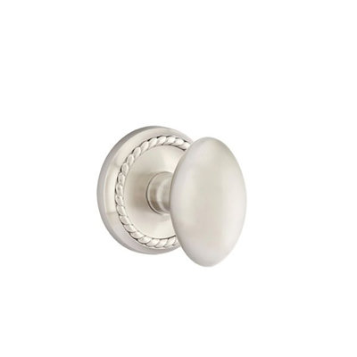 Passage Egg Knob with Rope Rose