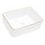 Élégant lavabo vasque de salle de bain rectangulaire en céramique 16 x 12 pouces blanc - teinté, installé au-dessus du comptoir-1426823643