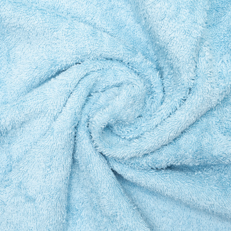 Ensemble de serviettes essuie-mains 100% coton 4 pièces Kendra, Bleu ciel, 12