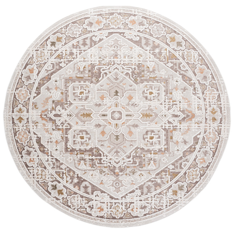 Leonette 514 Performance Oriental Rug, Round 6'7"