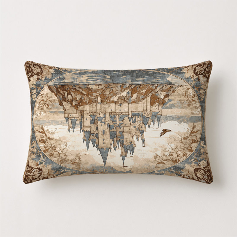 Glorious Bastion Indoor And Outdoor Throw Pillow, Rectangle 18"H x 25"W