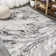 Swirl Marbled Abstract Gray/Black Rug