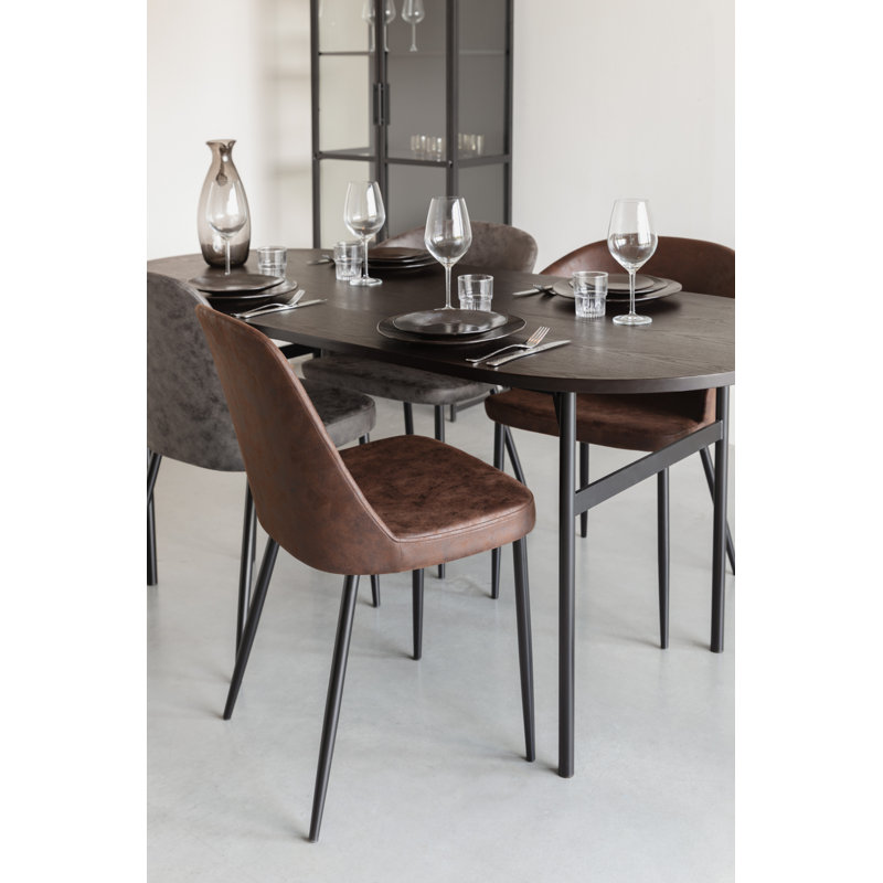 Alana Upholstered Dining Chair, Brown