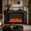 Rebrilliant Black Electric Fireplace Insert-852376873