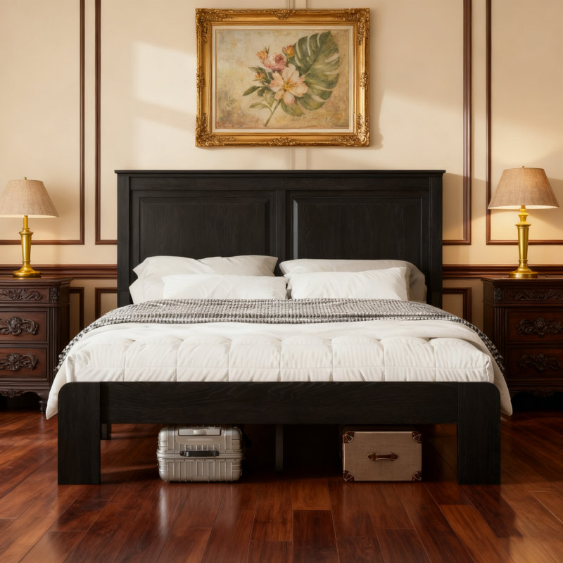 King Size Wood Platform Bed Frame