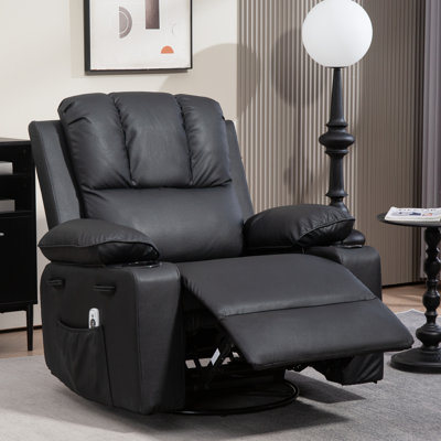 Faux Leather Heated Massage Chair
