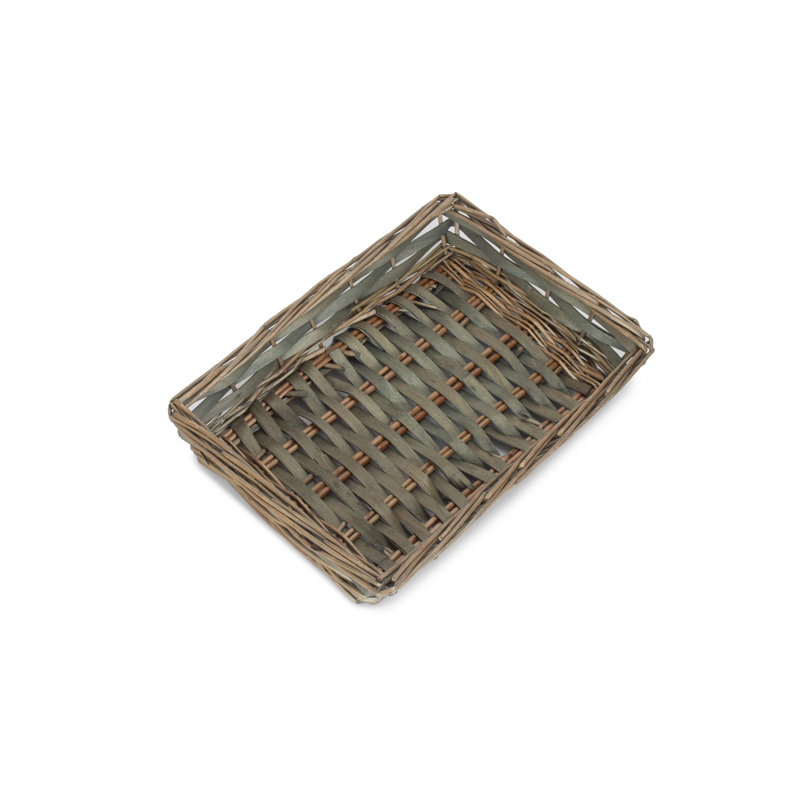 Farmingville Wicker Tray Basket