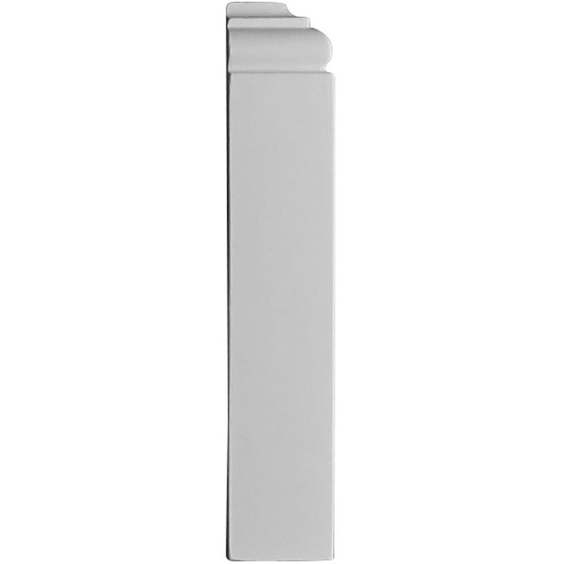 Traditional 10 1/4" H x 7 3/8" W x 1 7/8" D Plinth Block